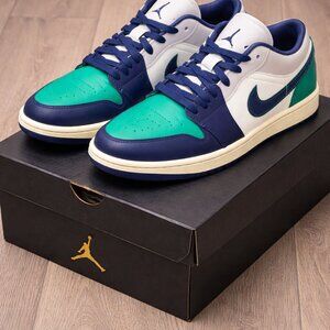 💙🔥 Air Jordan 1 Low “Aquatone” | Men’s 7.5 | NEW IN BOX 🔥💙